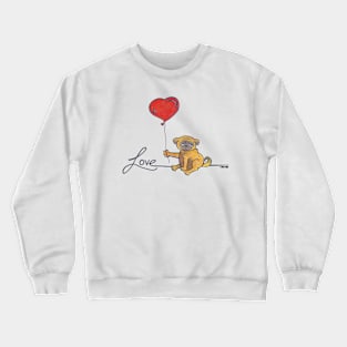 Love Pug Crewneck Sweatshirt